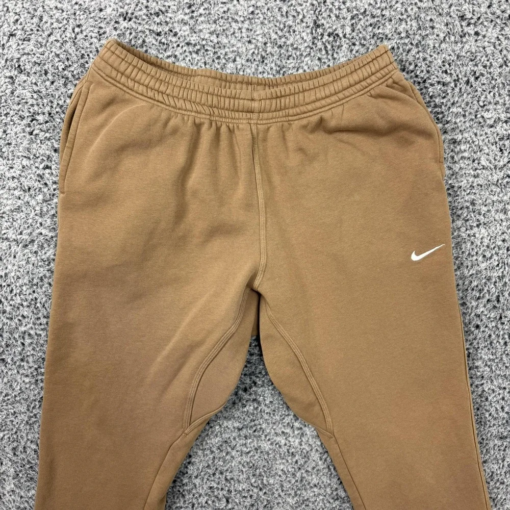 Nike Sweatpants Mens 2XL Brown Fleece Joggers Swoosh Logo 826431-258 XXL